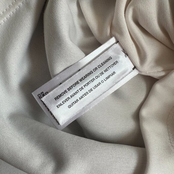 CALVIN KLEIN | Midi Dress | Size 4 | White Pink Black | Polyester Spandex Blend - Picture 12 of 14